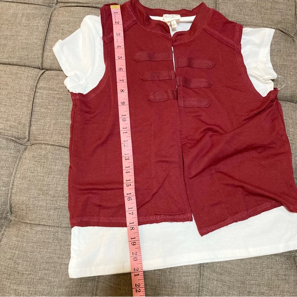 NWT Girls Love Tee Set, Vest, Necklace Size Large L 10 / 12 - Picture 8 of 9